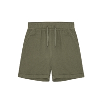 BIRKHOLM Muslin Shorts Oliven Grøn